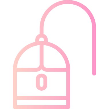 Çanta. Web simgesi basit illüstrasyon