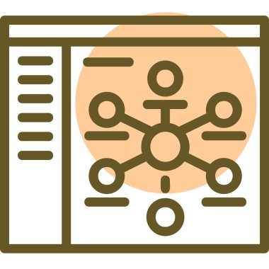 Veri analiz simgesi, vektör illüstrasyonu