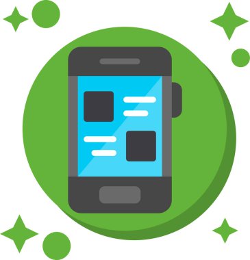 Smartphone Simgesi, vektör illüstrasyonu