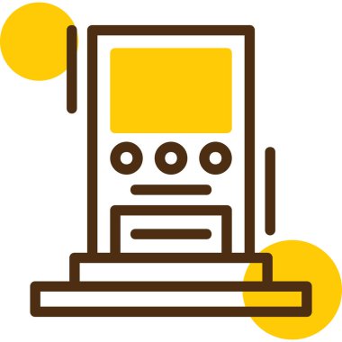 Robot simgesinin vektör illüstrasyonu