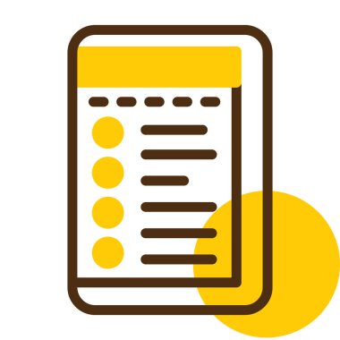 Belge. Web simgesi basit illüstrasyon