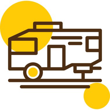 Otobüs Düz Vektör Simgesi