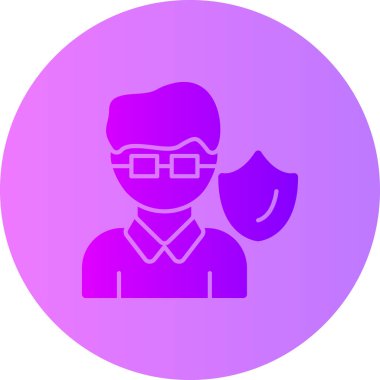 Maskeli bir adamın vektör çizimi