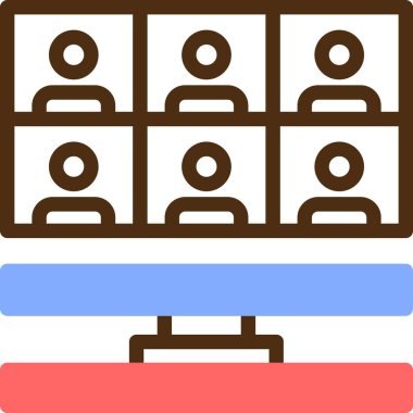 iş sunumu toplantı simgesi - taslak biçimi