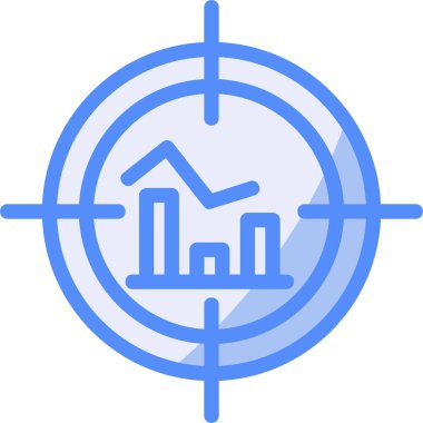 İş ve finans simgesinin vektör illüstrasyonu