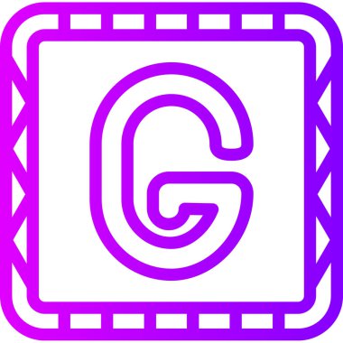 harf işareti vektör simgesi