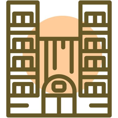 Bir evdeki ahşap çitin vektör çizimi