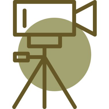 Kamera. Web simgesi basit illüstrasyon