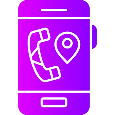 cep telefonu vektör çizgisi simgesi