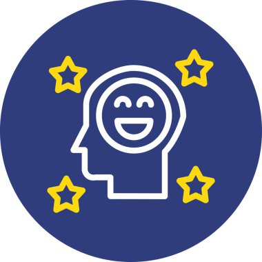 Mutlu yüz simgesinin vektör çizimi