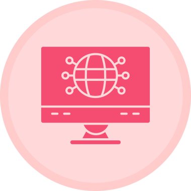 Modern bilgisayar simgesinin vektör illüstrasyonu