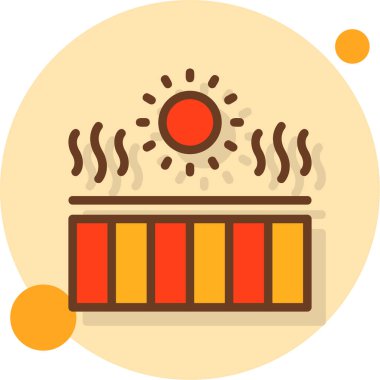 Modern bir binanın vektör çizimi