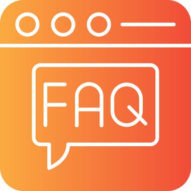 Faq işaretinin vektör illüstrasyonu