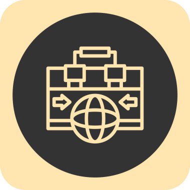 İş ve finans simgesinin vektör illüstrasyonu