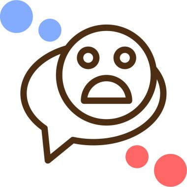 bir adamın yüzüne sahip bir konuşma balonu