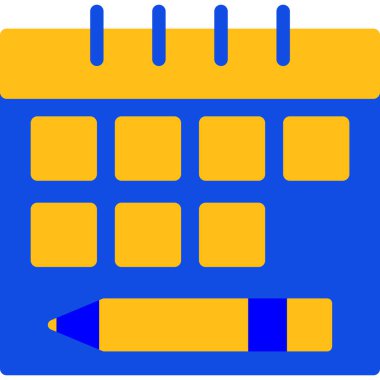 Doldurulmuş takvim tarihi olay simgesi - özet biçimi