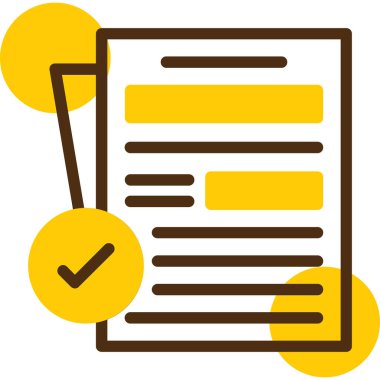 Belge. Web simgesi basit tasarım