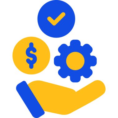 para ve finans renk vektör illüstrasyonu