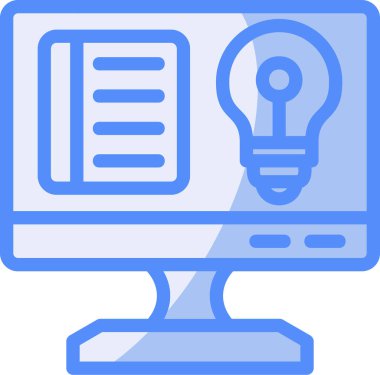 bilgisayar ekran simgesi ana hat biçiminde