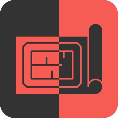 harita simgesi soyut arkaplanda izole edildi