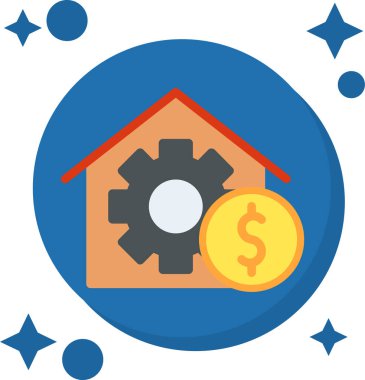 para düz simgesi, vektör illüstrasyonu