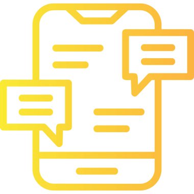 Konuş. Web simgesi basit illüstrasyon