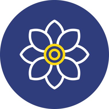 çiçek simgesi vektör illüstrasyonu