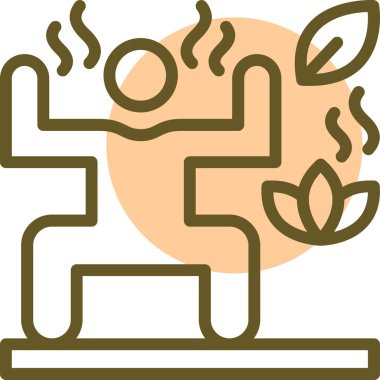 Bitki. Web simgesi basit illüstrasyon