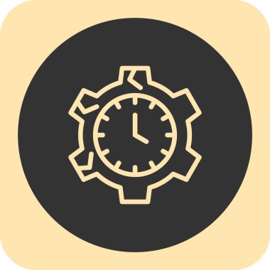 Saat simgesinin vektör illüstrasyonu