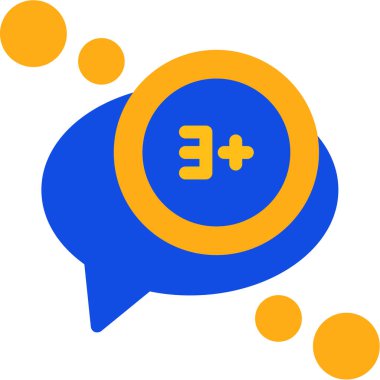 konuşma balonu 3 numara ve 2 ile