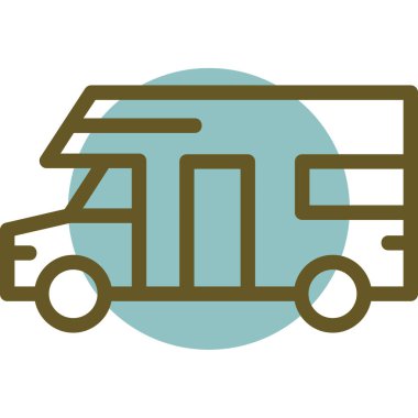 araba simgesi vektör illüstrasyonu