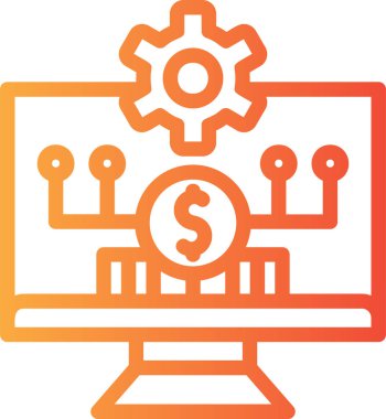 ticari finans simgesi vektör illüstrasyonu