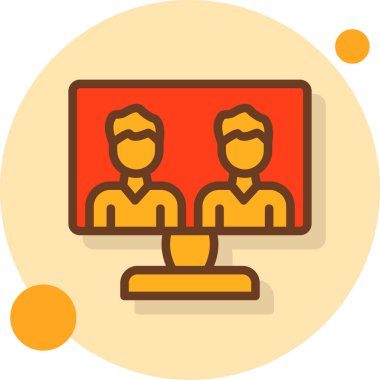 ofis simgesi, vektör illüstrasyonu