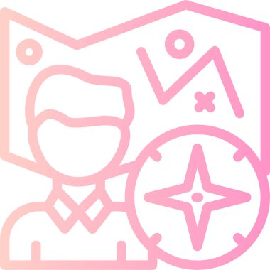 Bir yıldız simgesinin vektör illüstrasyonu