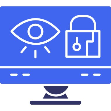 Veri güvenliği. Web simgesi