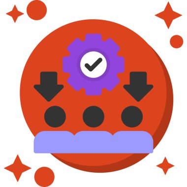 Teçhizat Web simgesi basit illüstrasyon