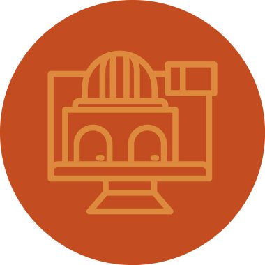 Modern simge oluşturmanın vektör illüstrasyonu