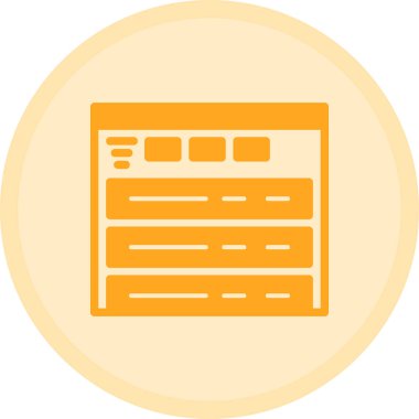 tarayıcı web simgesi basit illüstrasyon