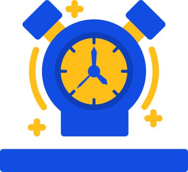 Saat. Web simgesi basit illüstrasyon