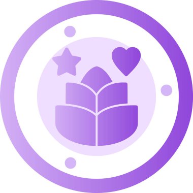 Bir kitap simgesinin vektör illüstrasyonu