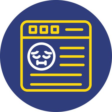 emoji simgesinin vektör illüstrasyonu