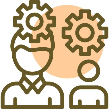 iş konsepti ikon vektör illüstrasyonu