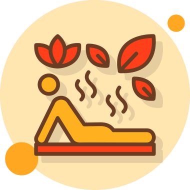 Kaplıca. Web simgesi basit illüstrasyon