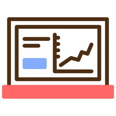 Çizelge. Web simgesi basit illüstrasyon