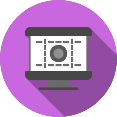 vektör lcd lcd simgesi