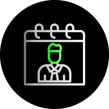 Eşsiz Evrak Çantası Vektör Satır Simgesi