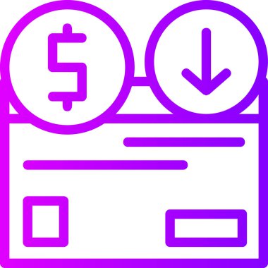 Dolar. Web simgesi basit illüstrasyon