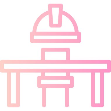 Kafe masası. Web simgesi