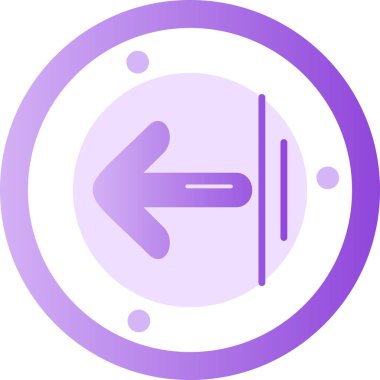 Yön. Web simgesi basit illüstrasyon