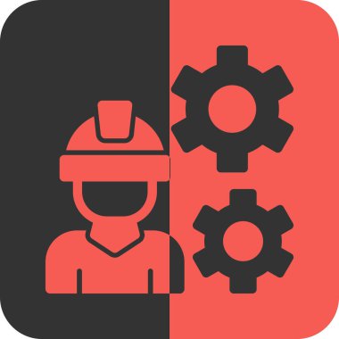 Bir dişli simgesini vektör çizim